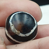 ETC-11-2 Antique Tibetan Etched Agate Bead Decorated Carnelian Beads